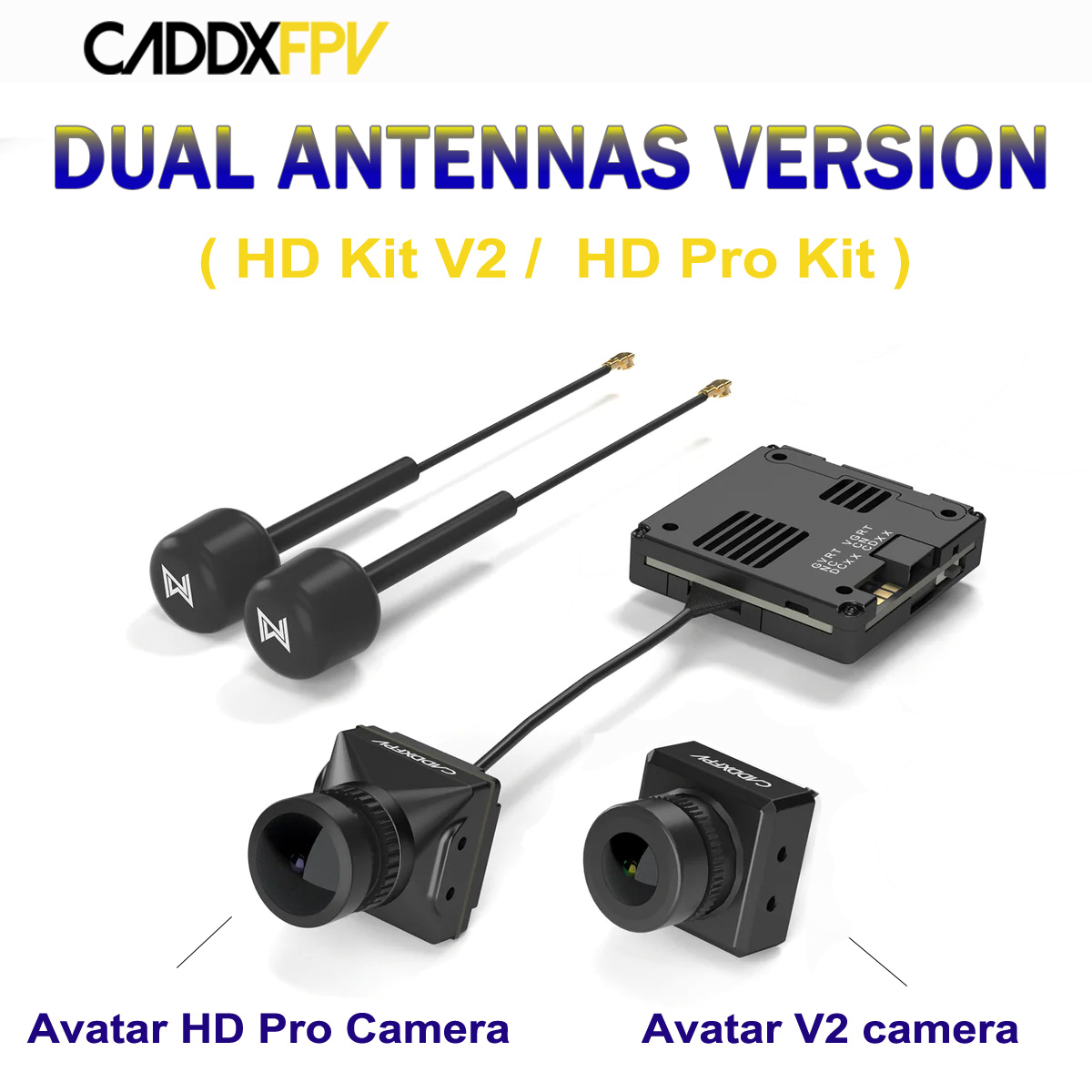 Walksnail Avatar Hd Pro Kit - Caddx Walksnail Avatar Dual-Antennen-Version Avatar HD