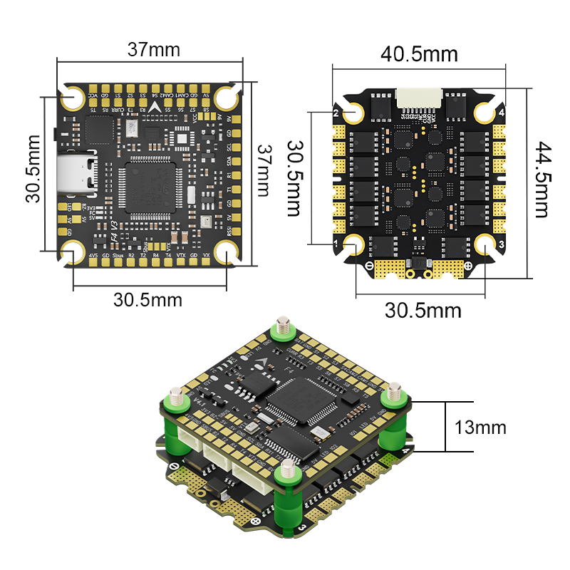 Aocoda-RC F465S V4 Stack F405  – Speedybee F405 V4 Bls 55A Stack Bewertung und Preis